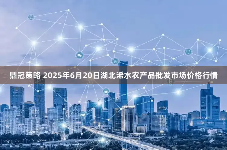 鼎冠策略 2025年6月20日湖北浠水农产品批发市场价格行情