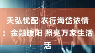 天弘忧配 农行海岱浓情：金融暖阳 照亮万家生活