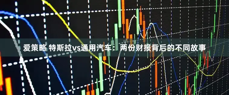 爱策略 特斯拉vs通用汽车：两份财报背后的不同故事