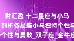 财汇盈 十二星座与小马性格融合：剖析各星座小马独特个性与勇敢_双子座_金牛座_马群